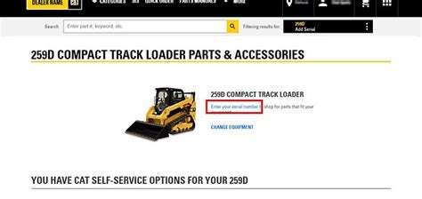 caterpillar self service parts